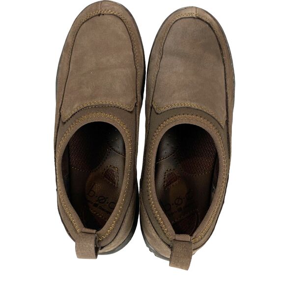 B.O.C by Born Concept Sneakers Mens 7M Brown Leather Comfort Round Toe Slip On - Picture 2 of 11